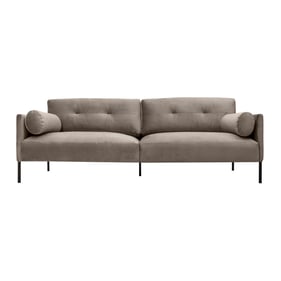 Luxur Living Gawandgaon Gray Velvet Sofa