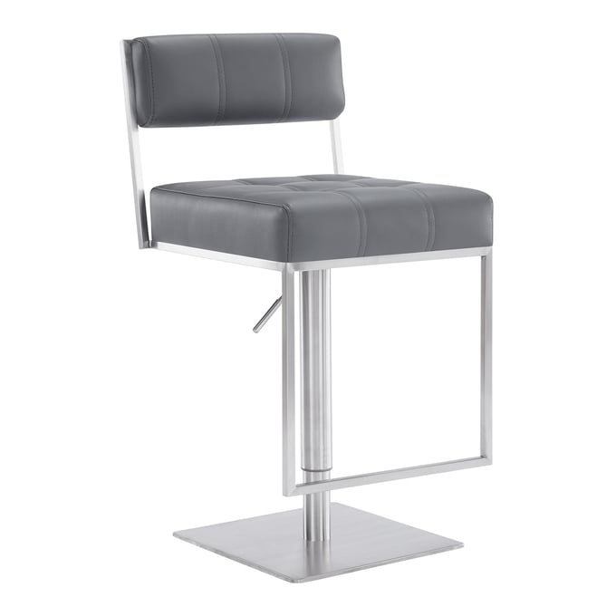 Luxur Living Ghate Gray Bar Stool LUX-LCMISWBABSGR