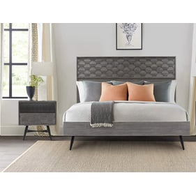 Luxur Living Gadhala Grey 2pc Queen Bedroom Set