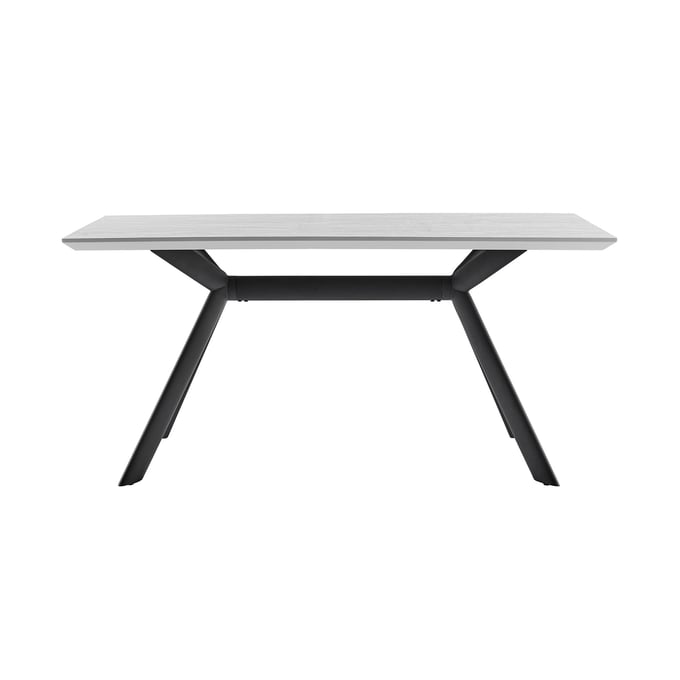 Luxur Living Gandhigram Black Light Gray Dining Table LUX-LCMNDIGRY