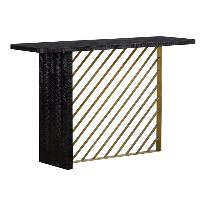 Luxur Living Girgaon Black Console Table LUX-LCMOCNBL