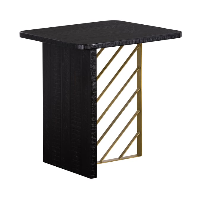 Luxur Living Girgaon Black Side Table LUX-LCMOENBL