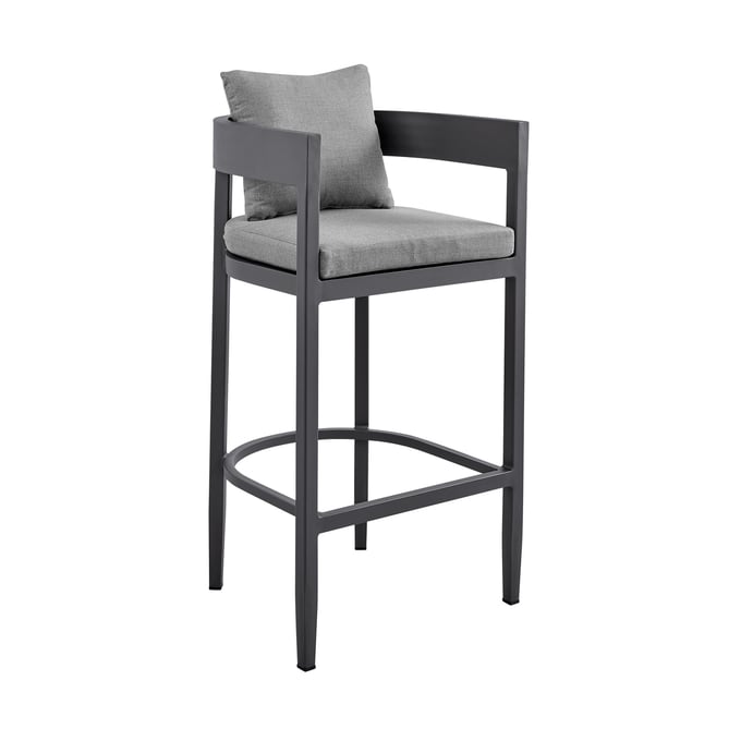 Luxur Living Garsoli Dark Grey Outdoor Patio Bar Stool LUX-LCMQBAGR30