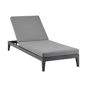 Luxur Living Garsoli Dark Grey Outdoor Patio Chaise Lounge Chair