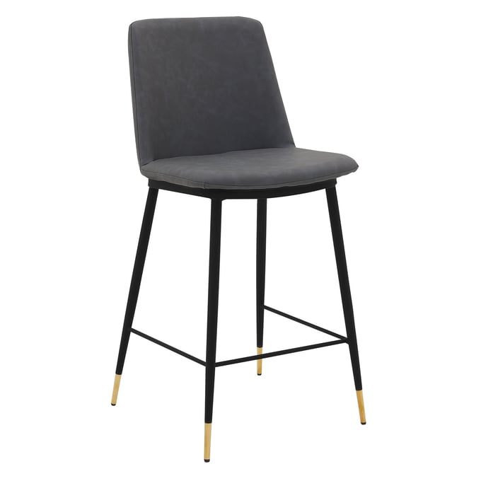 Luxur Living Gaul Gray 26 Inch Counter Height Stool LUX-LCMSBABLGRY26