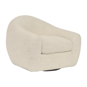 Luxur Living Ghusarwadi Pearl Upholstered Swivel Accent Chair