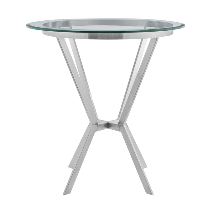 Luxur Living Gongla Gray Brushed Bar Table LUX-LCNMDIGLBS