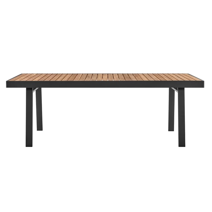 Luxur Living Harwadi Charcoal Outdoor Patio Dining Table LUX-LCNODIGR