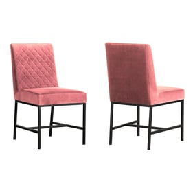 2 Luxur Living Guldalwadi Pink Accent Dining Chairs