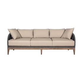 Luxur Living Hayatpur Taupe Gray Brown Outdoor Patio Sofa