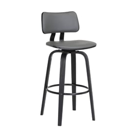 Luxur Living Jaipur Grey 26 Inch Swivel Counter Height Stool