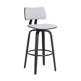 Luxur Living Jaipur Light Grey 26 Inch Swivel Counter Height Stool