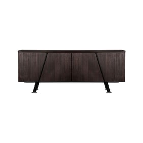 Luxur Living Jalgaon Natural Black Sideboard Cabinet