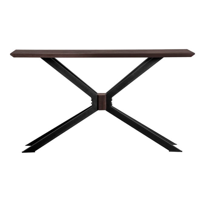 Luxur Living Jalgaon Coffee Bean Brush Natural Black Console Table LUX-LCPICNAC