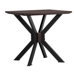 Luxur Living Jalgaon Coffee Bean Brush Natural Black End Table