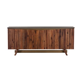 Luxur Living Jainpur Black Brushed 4 Door Sideboard Buffet