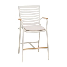 Luxur Living Jamdaya Beige Outdoor Patio Barstool