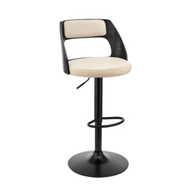 Luxur Living Holgira Cream Black Bar Stool