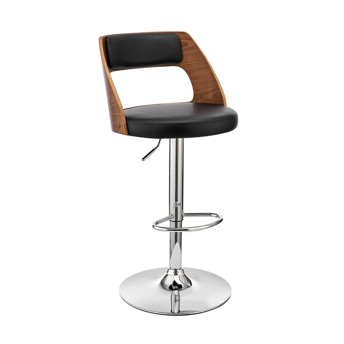 Luxur Living Holgira Black Bar Stool LUX-LCPQBAWABL