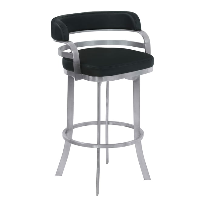 Luxur Living Janorimail Black 26 Inch Counter Height Stool LUX-LCPRBABLBS26