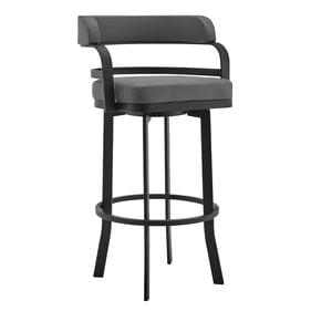 Luxur Living Janorimail Gray 26 Inch Counter Height Stool