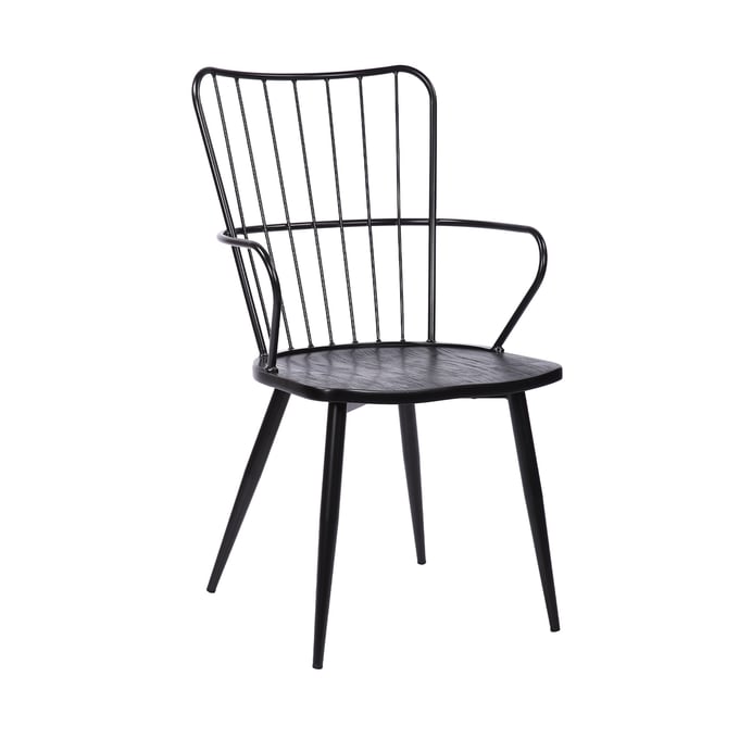 Luxur Living Kurunda Black Side Chair LUX-LCPRSIBLBL