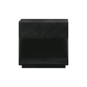 Luxur Living Isafpur Black Drawer Nightstand