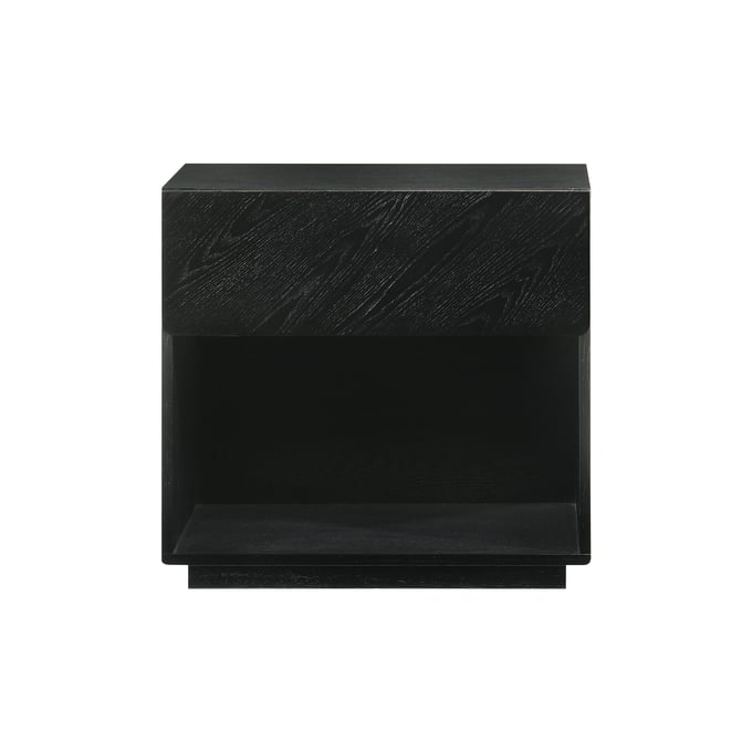 Luxur Living Isafpur Black Drawer Nightstand LUX-LCPTLABLK