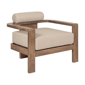 Luxur Living Jitapur Taupe Brown Outdoor Patio Chair