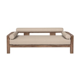 Luxur Living Jitapur Taupe Brown Outdoor Patio Sofa