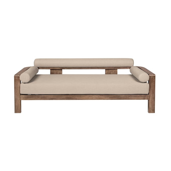 Luxur Living Jitapur Taupe Brown Outdoor Patio Sofa LUX-LCRESOEUCTP