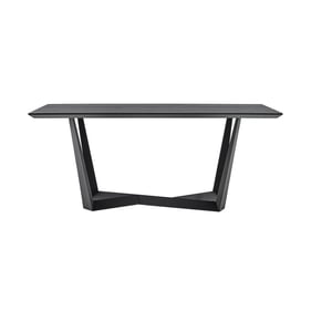 Luxur Living Jatalwadi Dark Gray Rectangular Dining Table