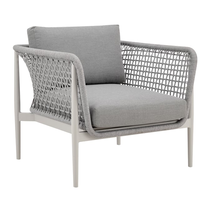 Luxur Living Jogalkhed Light Gray Outdoor Patio Arm Chair LUX-LCRHCHLGRY