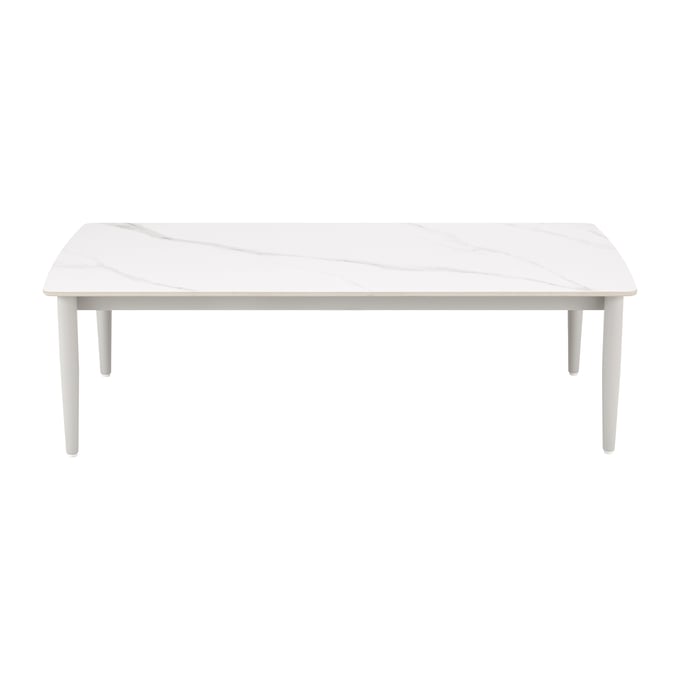 Luxur Living Jogalkhed Light Gray Outdoor Patio Rectangular Coffee Table LUX-LCRHCOLGRY