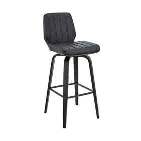 Luxur Living Jod Gray Black 26 Inch Bar Stool