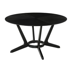 Luxur Living Kalanbi Black Round Dining Table