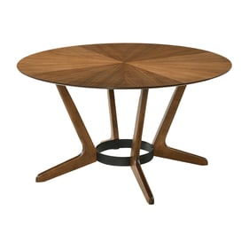 Luxur Living Kalanbi Brown Round Dining Table