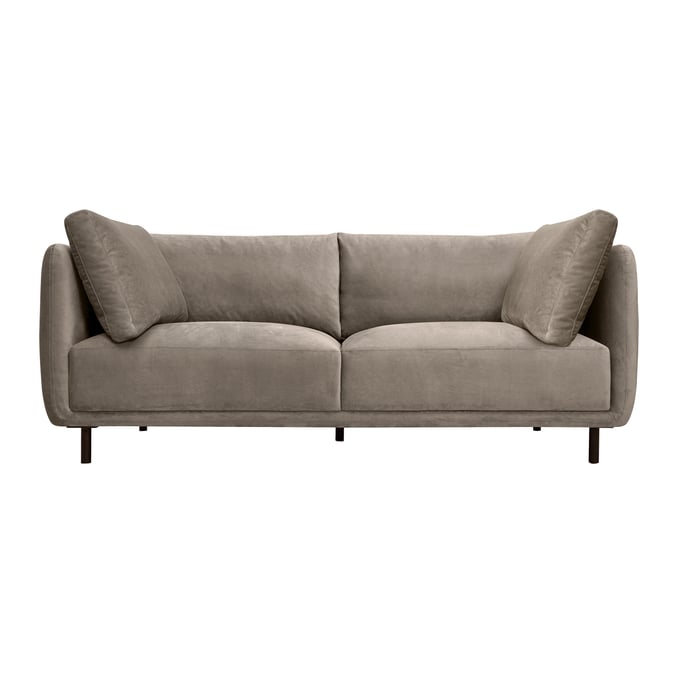 Luxur Living Kamal Gray Velvet Sofa LUX-LCSESOMBDKGRY