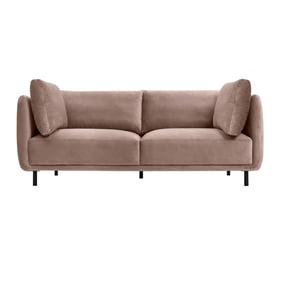 Luxur Living Kamal Purple Velvet Sofa