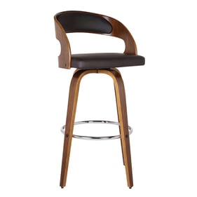 Luxur Living Kanadi Brown 30 Inch Bar Height Swivel Bar Stool