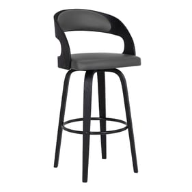 Luxur Living Kanadi Gray 26 Inch Counter Height Bar Stool