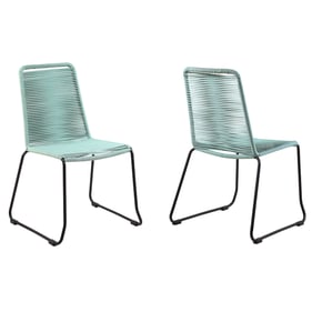 2 Luxur Living Kamtha Wasabi Outdoor Dining Chairs