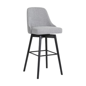 Luxur Living Kandi Light Grey 26 Inch Swivel Counter Height Stool