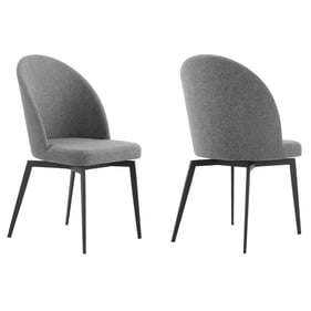 2 Luxur Living Karla Gray Dining Room Chairs