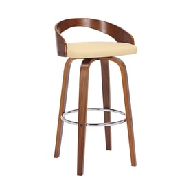 Luxur Living Karanjala White 30 Inch Bar Height Stool