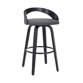 Luxur Living Karanjala Gray 30 Inch Bar Height Stool