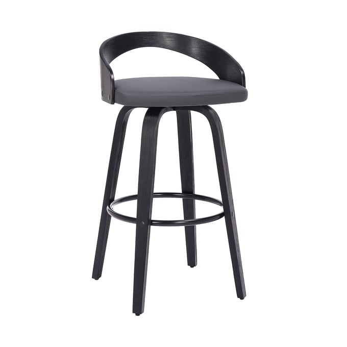 Luxur Living Karanjala Gray 30 Inch Bar Height Stool LUX-LCSOBAGRBL30