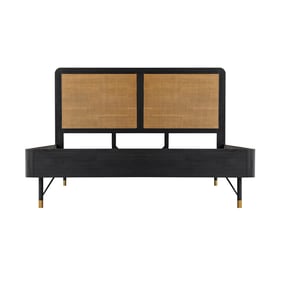 Luxur Living Kalegaon Black King Platform Frame Bed