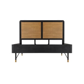 Luxur Living Kalegaon Black Queen Platform Frame Bed