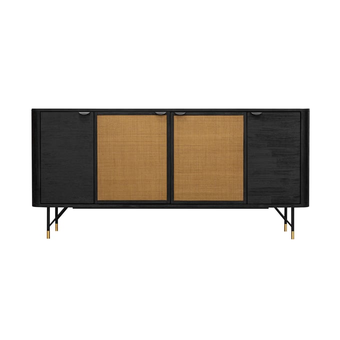 Luxur Living Kalegaon Black Sideboard Buffet LUX-LCSRBUBL